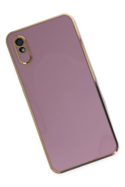 Newface Xiaomi Redmi 9A Kılıf Volet Silikon - Mor resmi