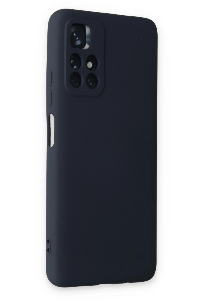 Newface Xiaomi Redmi Note 11T Kılıf Nano içi Kadife Silikon - Lacivert resmi