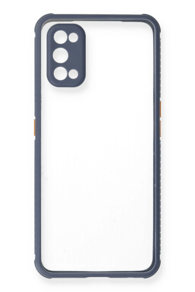 Newface Realme 7 Pro Kılıf Miami Şeffaf Silikon - Gri resmi