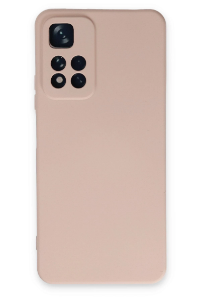 Newface Xiaomi Redmi Note 11 Pro Plus 5G Kılıf Nano içi Kadife Silikon - Pudra resmi
