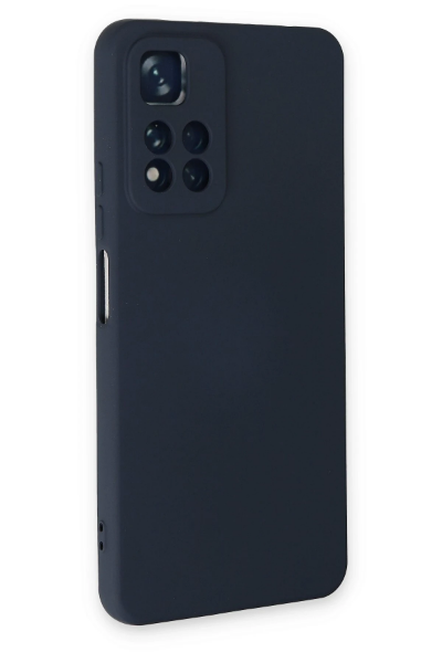 Newface Xiaomi Redmi Note 11 Pro Plus 5G Kılıf Nano içi Kadife Silikon - Lacivert resmi