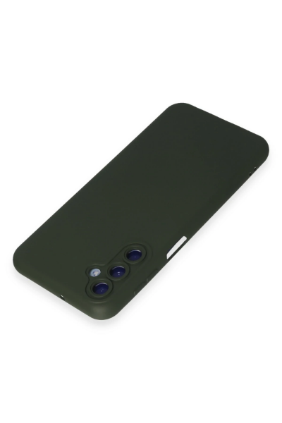 Newface Samsung Galaxy M14 5G Kılıf Nano içi Kadife Silikon - Koyu Yeşil resmi