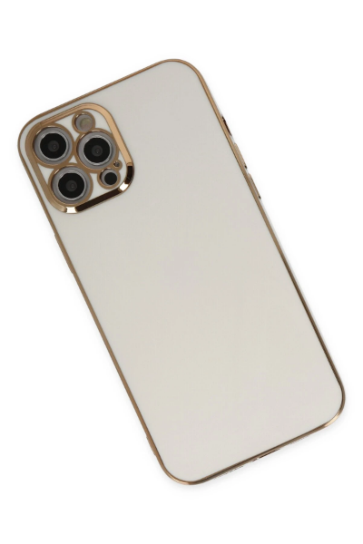 Newface iPhone 12 Pro Max Kılıf Volet Silikon - Beyaz resmi