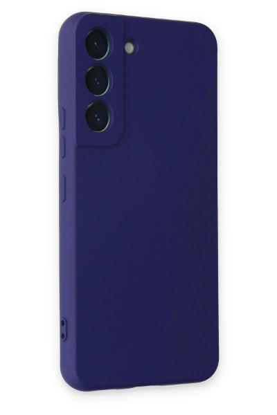 Newface Samsung Galaxy S22 Kılıf Nano içi Kadife Silikon - Mor resmi