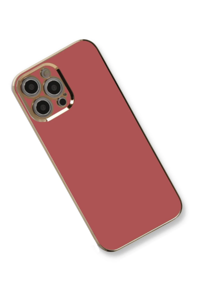 Newface iPhone 12 Pro Max Kılıf Volet Silikon - Kırmızı resmi