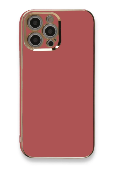 Newface iPhone 12 Pro Max Kılıf Volet Silikon - Kırmızı resmi