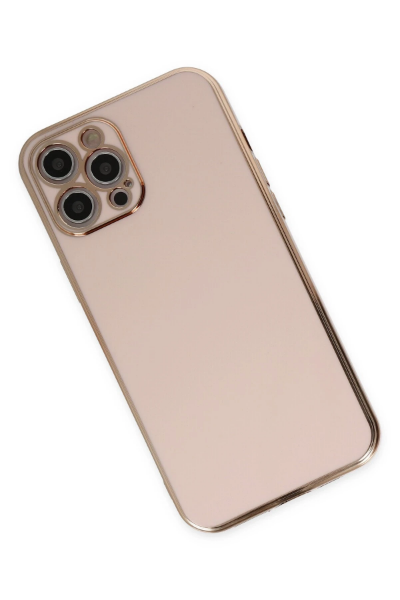 Newface iPhone 12 Pro Max Kılıf Volet Silikon - Pembe resmi