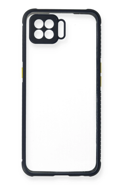 Newface Oppo A73 Kılıf Miami Şeffaf Silikon - Lacivert resmi
