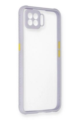 Newface Oppo A73 Kılıf Miami Şeffaf Silikon - Lila resmi