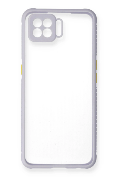 Newface Oppo A73 Kılıf Miami Şeffaf Silikon - Lila resmi
