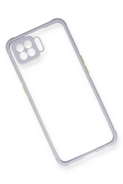 Newface Oppo A73 Kılıf Miami Şeffaf Silikon - Lila resmi