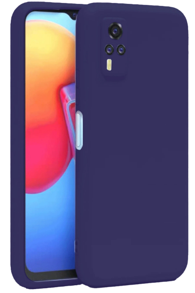 Newface Vivo Y53S Kılıf Nano içi Kadife Silikon - Mor resmi