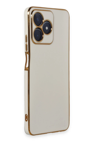 Newface Realme C53 Kılıf Volet Silikon - Beyaz resmi