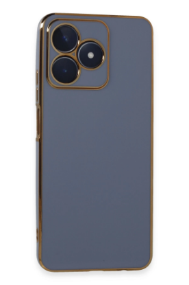 Newface Realme C53 Kılıf Volet Silikon - Mavi resmi