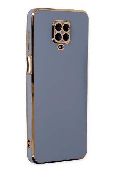Newface Xiaomi Redmi Note 9 Pro Kılıf Volet Silikon - Mavi resmi