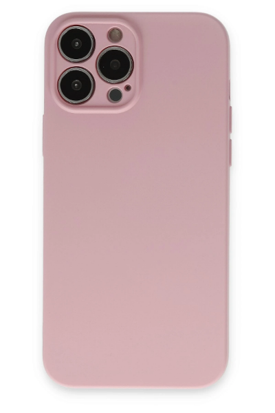 Newface iPhone 13 Pro Kılıf Nano içi Kadife Silikon - Pembe resmi