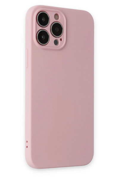Newface iPhone 13 Pro Kılıf Nano içi Kadife Silikon - Pembe resmi