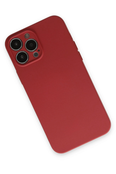 Newface iPhone 13 Pro Kılıf Nano içi Kadife Silikon - Kiremit resmi