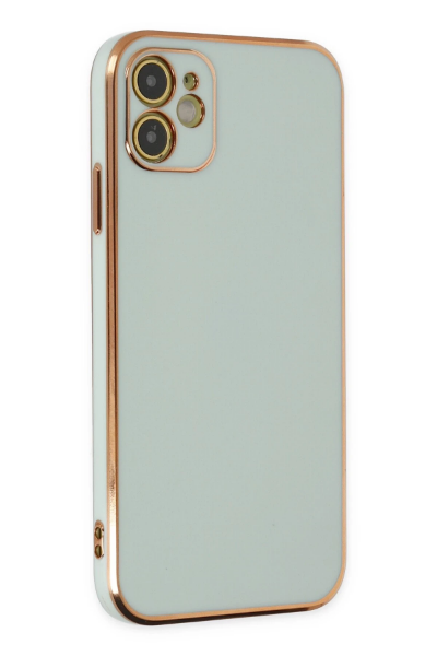 Newface iPhone 11 Kılıf Volet Silikon - Açık Yeşil resmi