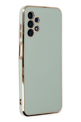 Newface Samsung Galaxy A13 4G Kılıf Volet Silikon - Açık Yeşil resmi