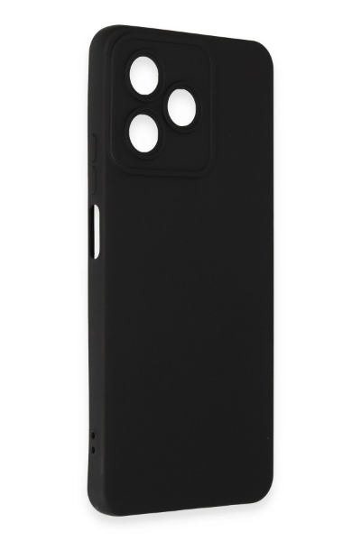 Newface Realme C53 Kılıf Nano içi Kadife Silikon - Siyah resmi