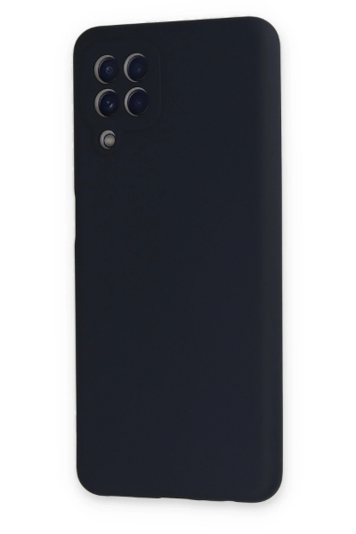 Newface Samsung Galaxy A22 Kılıf Nano içi Kadife Silikon - Lacivert resmi