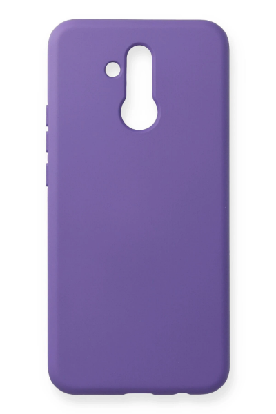 Newface Huawei Mate 20 Lite Kılıf Nano içi Kadife Silikon - Koyu Mor resmi