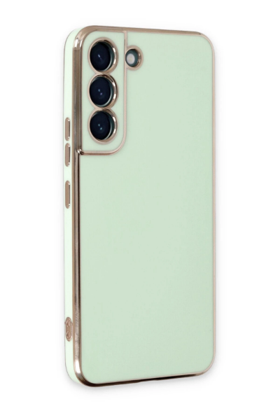 Newface Samsung Galaxy S22 Plus Kılıf Volet Silikon - Açık Yeşil resmi