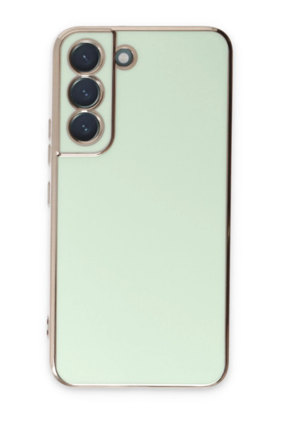 Newface Samsung Galaxy S22 Plus Kılıf Volet Silikon - Açık Yeşil resmi