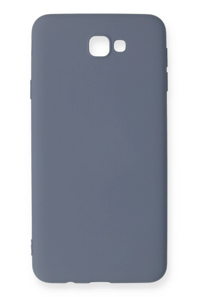 Newface Samsung Galaxy J7 Prime Kılıf Nano içi Kadife Silikon - Gri resmi