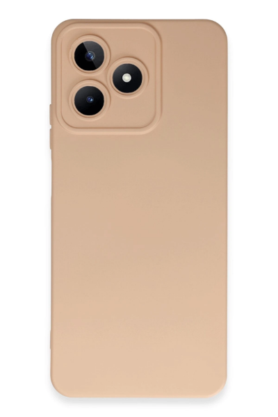 Newface Realme C53 Kılıf Nano içi Kadife Silikon - Pudra resmi