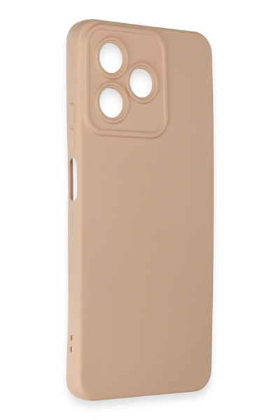 Newface Realme C53 Kılıf Nano içi Kadife Silikon - Pudra resmi