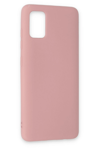 Newface Samsung Galaxy A51 Kılıf Nano içi Kadife Silikon - Pudra resmi