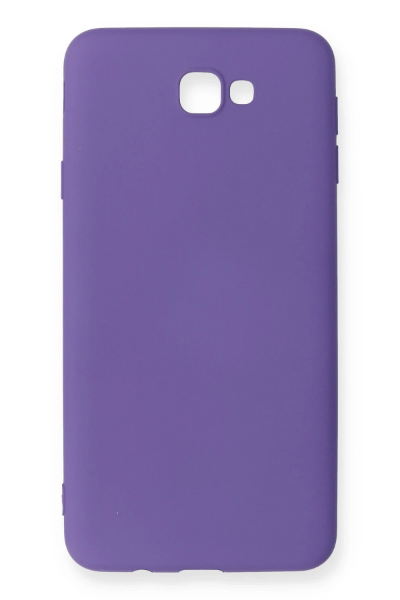 Newface Samsung Galaxy J7 Prime Kılıf Nano içi Kadife Silikon - Mor resmi