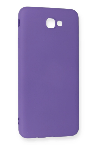Newface Samsung Galaxy J7 Prime Kılıf Nano içi Kadife Silikon - Mor resmi