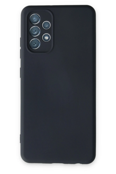 Newface Samsung Galaxy A52 Kılıf Nano içi Kadife Silikon - Lacivert resmi
