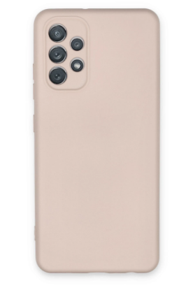 Newface Samsung Galaxy A72 Kılıf Nano içi Kadife Silikon - Pudra resmi