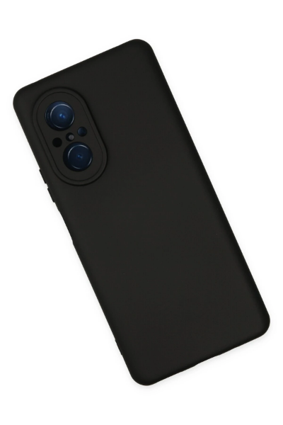 Newface Huawei Nova 9 SE Kılıf Nano içi Kadife Silikon - Siyah resmi