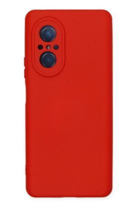 Newface Huawei Nova 9 SE Kılıf Nano içi Kadife Silikon - Kırmızı resmi