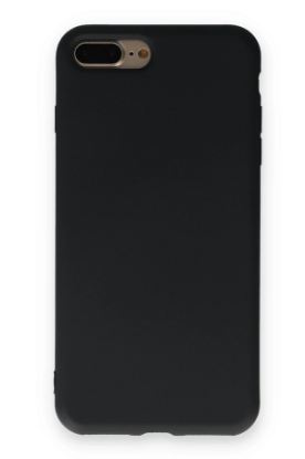 Newface iPhone 7 Plus Kılıf Nano içi Kadife Silikon - Siyah resmi