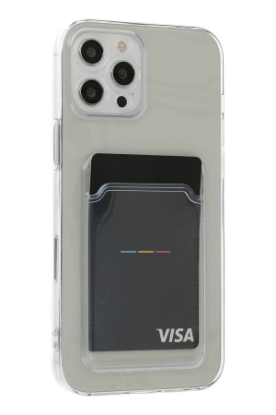 Newface iPhone 12 Pro Max Kılıf Kart Şeffaf Silikon - Şeffaf resmi