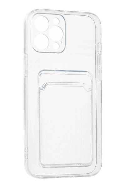 Newface iPhone 12 Pro Max Kılıf Kart Şeffaf Silikon - Şeffaf resmi