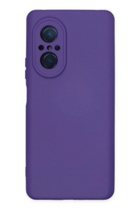 Newface Huawei Nova 9 SE Kılıf Nano içi Kadife Silikon - Mor resmi