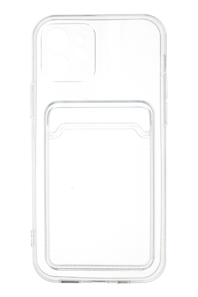 Newface iPhone 12 Kılıf Kart Şeffaf Silikon - Şeffaf resmi