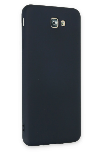 Newface Samsung Galaxy J7 Prime Kılıf Nano içi Kadife Silikon - Lacivert resmi