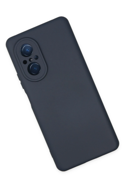 Newface Huawei Nova 9 SE Kılıf Nano içi Kadife Silikon - Lacivert resmi