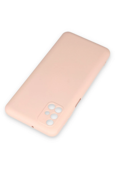 Newface Samsung Galaxy M31S Kılıf Nano içi Kadife Silikon - Pudra resmi