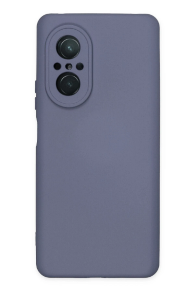 Newface Huawei Nova 9 SE Kılıf Nano içi Kadife Silikon - Gri resmi