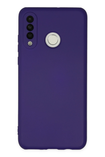 Newface Huawei P30 Lite Kılıf Nano içi Kadife Silikon - Mor resmi