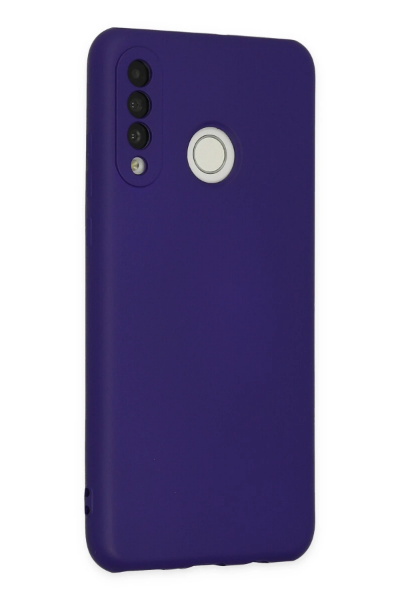 Newface Huawei P30 Lite Kılıf Nano içi Kadife Silikon - Mor resmi